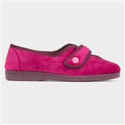 Mirak Andrea Womens Bordeaux Easy Fasten Slipper (Click For Details)