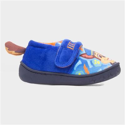 Kids Blue Easy Fasten Slipper