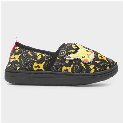 Buzz Kids Black Full Slipper