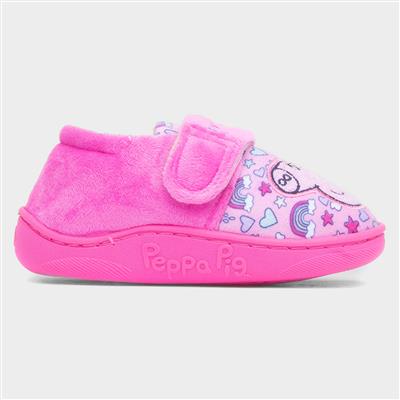 Kids Pink Easy Fasten Slipper