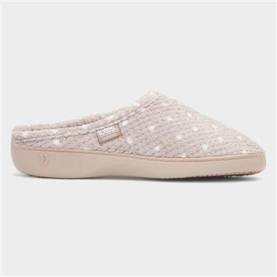 Popcorn Terry Womens Beige Slipper