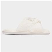 Krush Bride Womens Cream Fluffy Slipper (Click For Details)