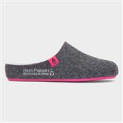 Hush Puppies Good Womens Charcoal Mule Slipper (Click For Details)