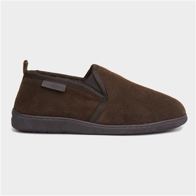 Arnold Mens Brown Full Slipper