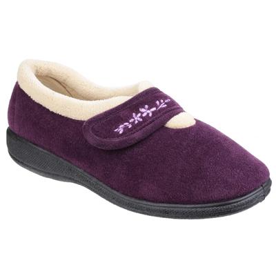 Fleet & Foster Capa Womens Purple Slipper-699098 | Shoe Zone
