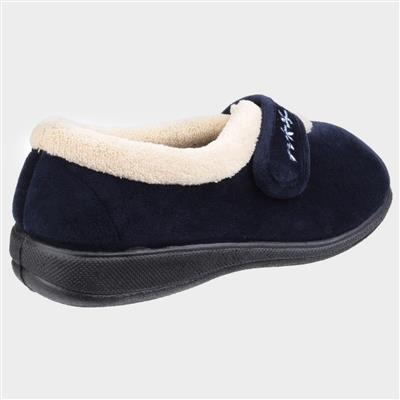 Fleet & Foster Capa Womens Blue Slipper-699099 | Shoe Zone