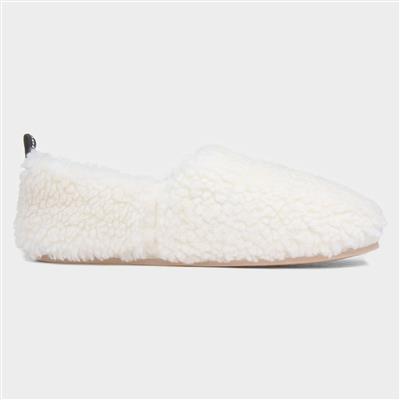 Emily Womens Cream Full Slipper