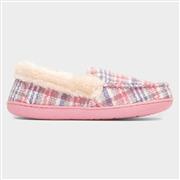 Jo & Joe Thistle Womens Pink Tartan Moccasin (Click For Details)