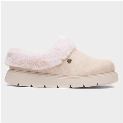 Bobs Keepsakes Womens Off White Slipper