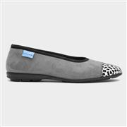 Lunar Jessie Womens Grey Pump Slippers (Click For Details)