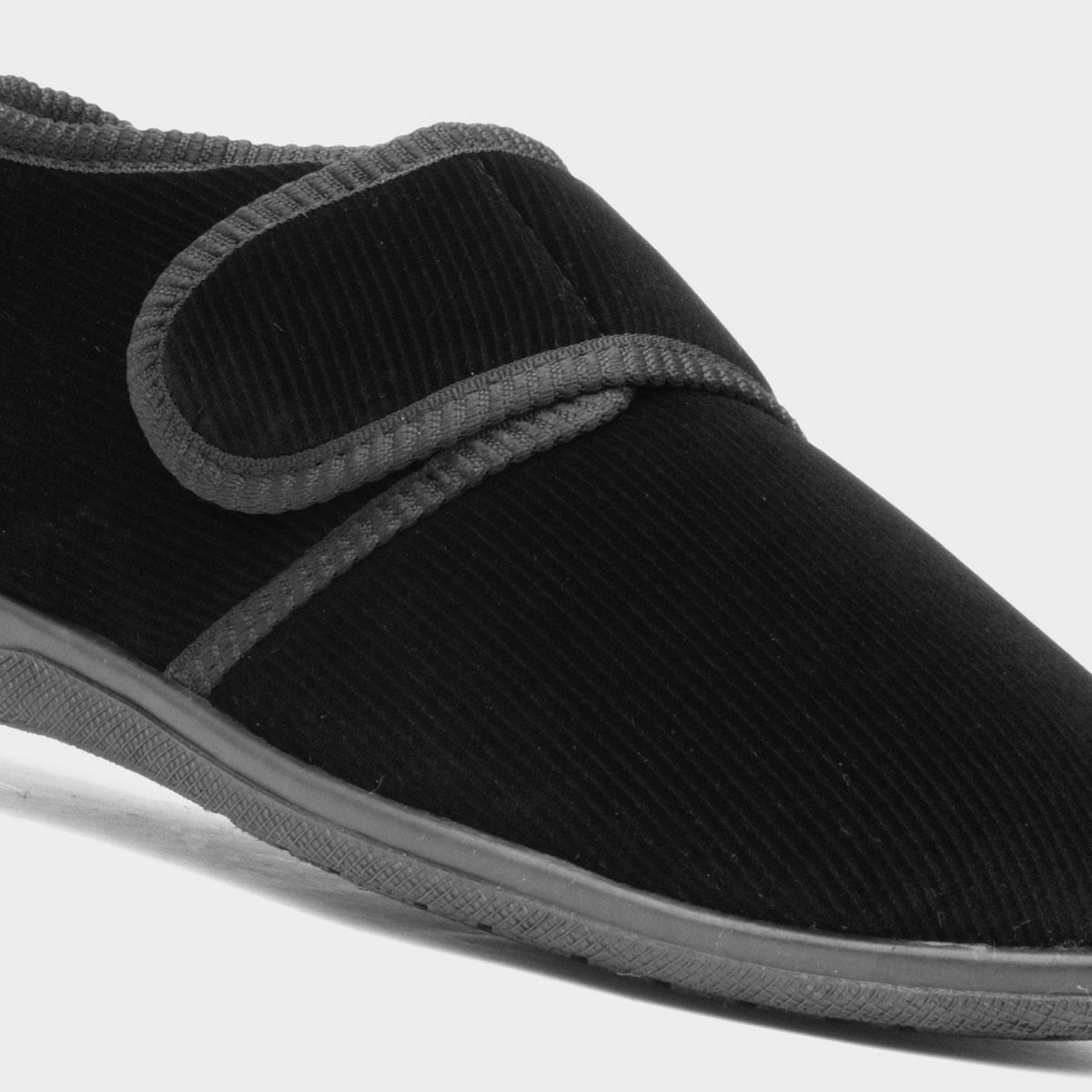 Shoe zone 2025 mens velcro slippers