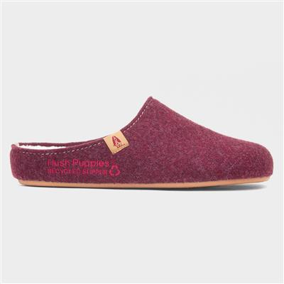 Good Womens Burgundy Mule Slipper