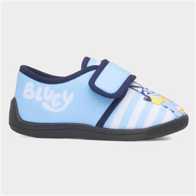 Kids Blue Easy Fasten Slipper