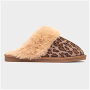 Jo & Joe Fable Womens Leopard Print Mule Slipper (Click For Details)