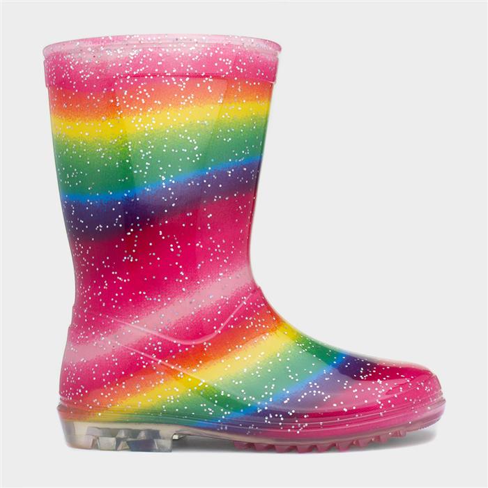 Adult rainbow fashion wellies