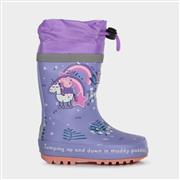 Regatta Peppa Pig Splash Girls Lilac Welly (Click For Details)