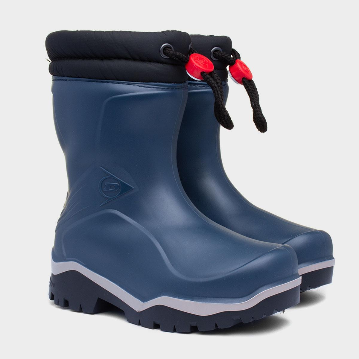 Dunlop Blizzard Kids Navy Welly K354061 79209 Shoe Zone