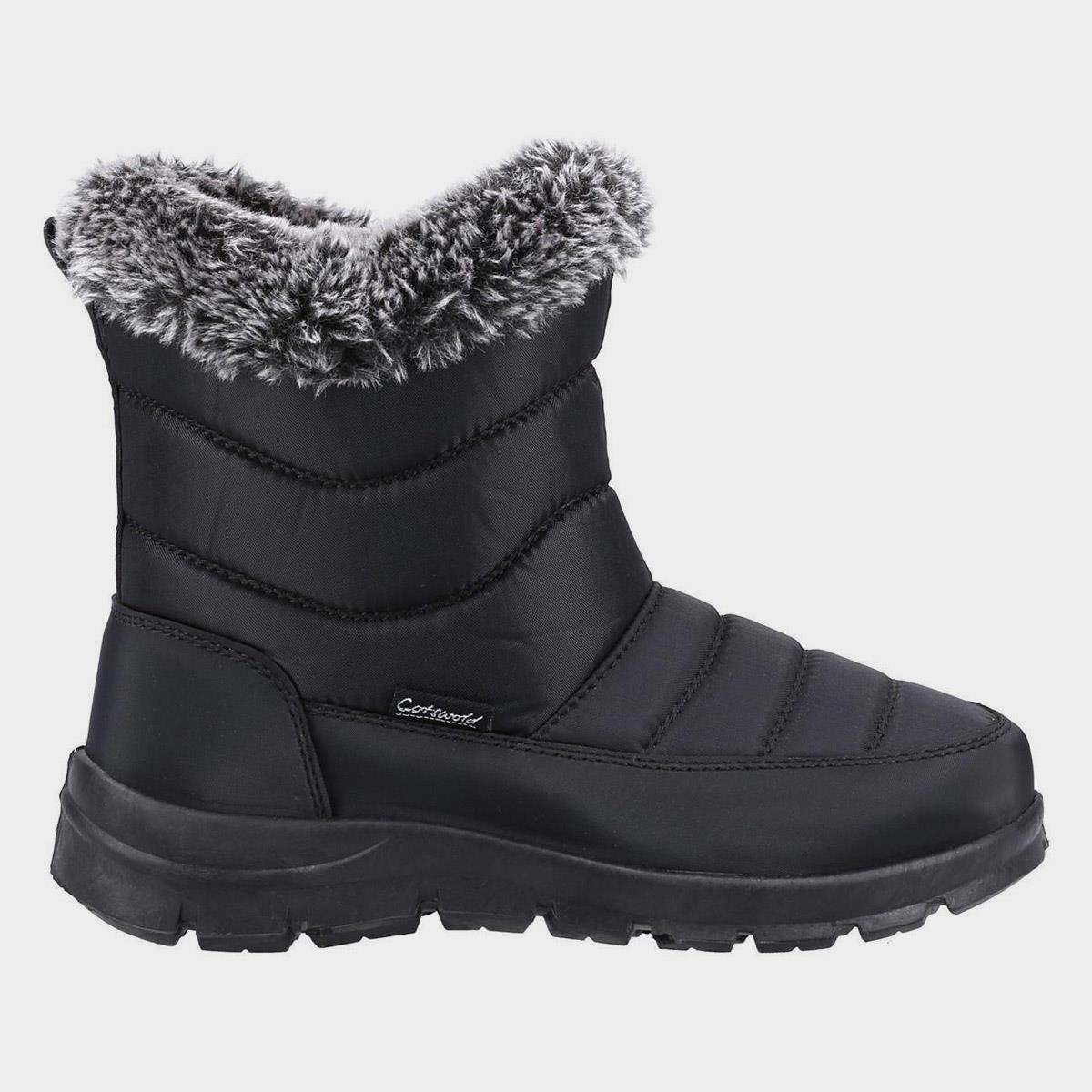 Cotswold Longleat Womens Black Wellington Boot 795042 Shoe Zone 1657