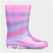 Sleet Kids Multi Rainbow Welly (Click For Details)