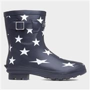 Cotswold Badminton Womens Navy Star Welly (Click For Details)