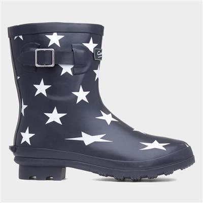 Badminton Womens Navy Star Welly