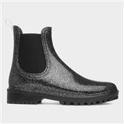 Lilley Gale Womens Black Glitter Chelsea Welly (Click For Details)