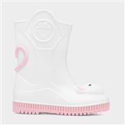 JuJu Kids White Mouse Welly (Click For Details)