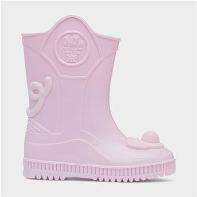 Kids Pink Pig Welly