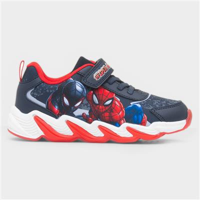 Kids Navy Light Up Trainers