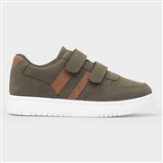 XL Tagus Boys Khaki Easy Fasten Trainer (Click For Details)