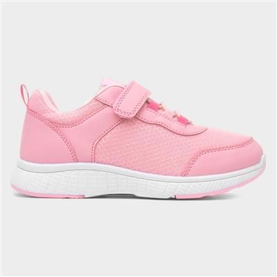 Maplin Kids Pink Easy Fasten Trainer