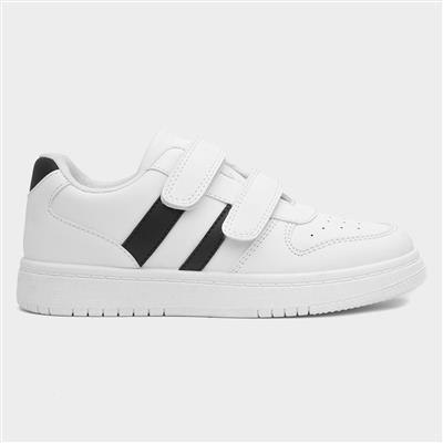 Tagus Kids White Easy Fasten Trainer