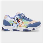 Bluey Kids Blue Easy Fasten Light Up Trainers (Click For Details)