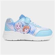 Disney Frozen Maera Kids Blue Glitter Trainers (Click For Details)