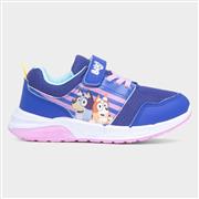 Bluey Kids Blue Easy Fasten Light Up Trainer (Click For Details)