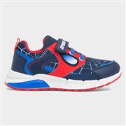 Spiderman Kids Navy Light Up Easy Fasten Trainer (Click For Details)