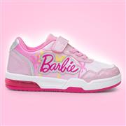 Barbie Kids Pink Iridescent Light Up Trainer (Click For Details)