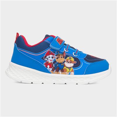 Kids Blue Easy Fasten Trainer