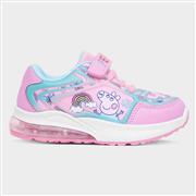 Peppa Pig Kids Pink Easy Fasten Light Up Trainer (Click For Details)