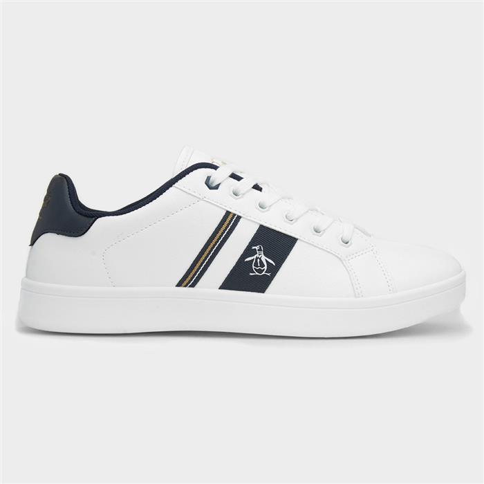 Original Penguin Steadman Retro White Trainer 808028 Shoe Zone