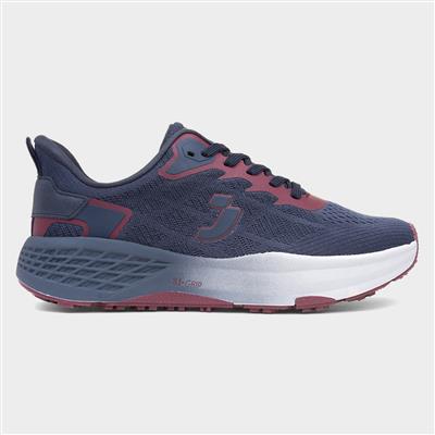 Mens Navy Lace Up Trainer