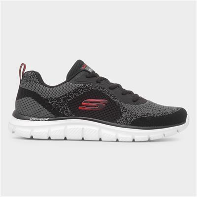 Track Glendor Mens Black Lace Up Trainer