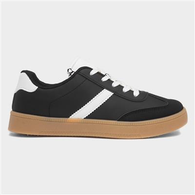 Funk Womens Black Lace Up Trainer