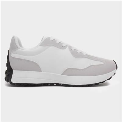 Lacy Womens White Lace Up Trainer