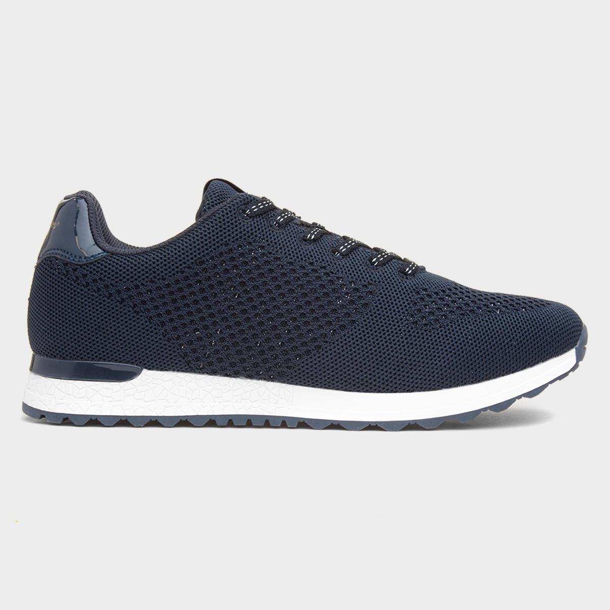 Hush Puppies Katrina Womens Navy Lace Up Trainer-80971 | Shoe Zone