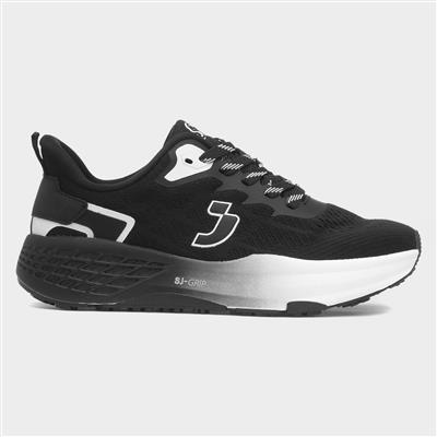 Womens Black Lace Up Trainer