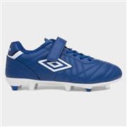 Umbro Speciali Liga Jnr Kids Blue Football Boot (Click For Details)