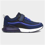 XL Kielder Kids Navy Easy Fasten Trainer (Click For Details)