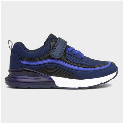 Kielder Kids Navy Easy Fasten Trainer