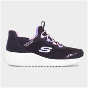 Skechers Slip Ins Bounder Kids Black Trainer (Click For Details)